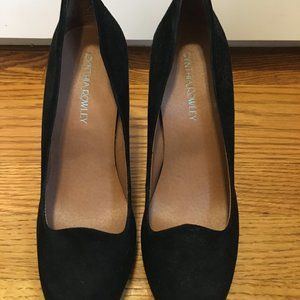 Cynthia Rowley Black Suede Pumps